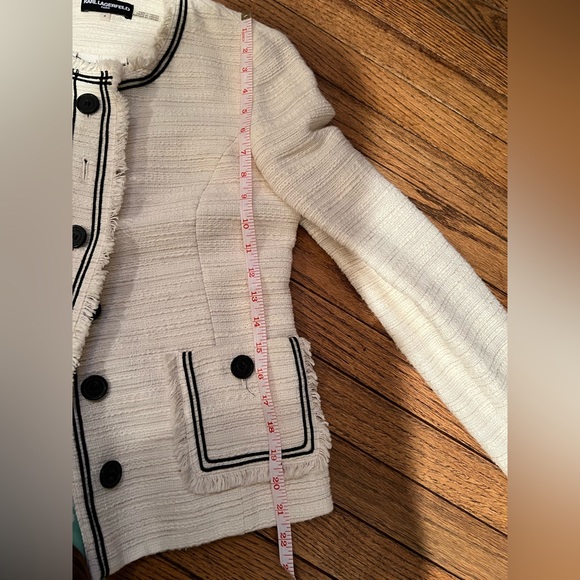 Karl lagerfeld jacket white size 4 - Picture 5 of 7